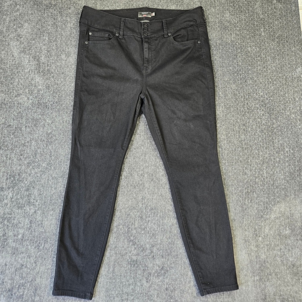 Torrid Jegging Super Soft Women Size 20R Black Skinny High Rise 3-Button